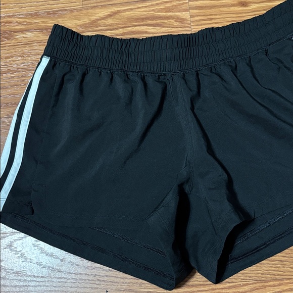 Adidas Women's Black and Blue Athletic Shorts - Picture 3 of 5